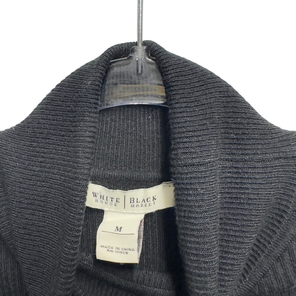 Rayon Silky Rib Knit Turtleneck Sweater Pullover - Picture 6 of 7